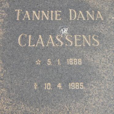 CLAASSENS Dana 1888-1985