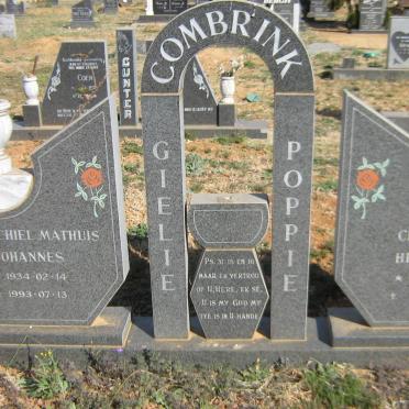 COMBRINK Mechiel Mathuis Johannes 1934-1993 &amp; Christina Hendrina 1947-