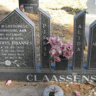 CLAASSENS Mathys Johannes 1930-1999 &amp; Alida Barendina 1935-2013