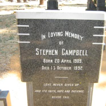 CAMPBELL Stephen 1909-1992