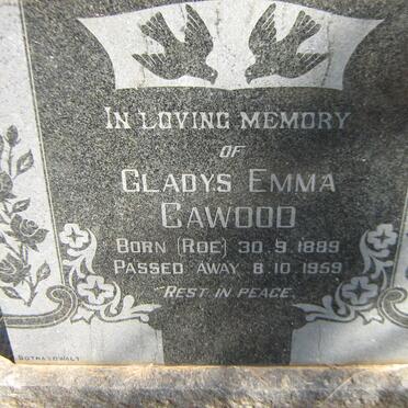 CAWOOD Gladys Emma nee ROE 1889-1959