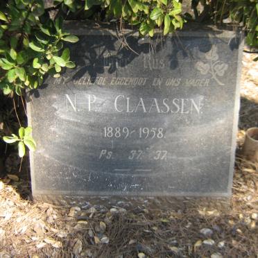 CLAASSEN N.P. 1889-1958