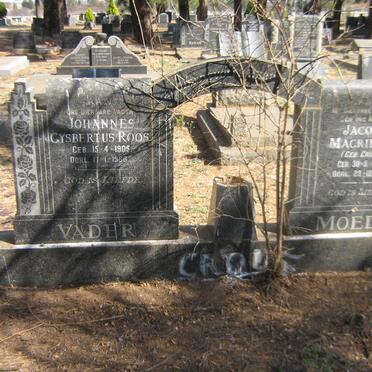 CROUS Johannes Gysbertus Roos 1905-1986 &amp; Jacoba Magrietha CROUS 1907-1952