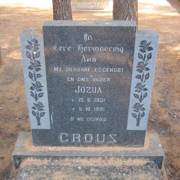 CROUS Jozua 1931-1981