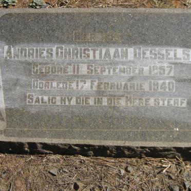 DESSELSS Andries Christiaan 1857-1940