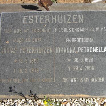 ESTERHUIZEN Josias 1920-1979 &amp; Johanna Petronella 1928-2006
