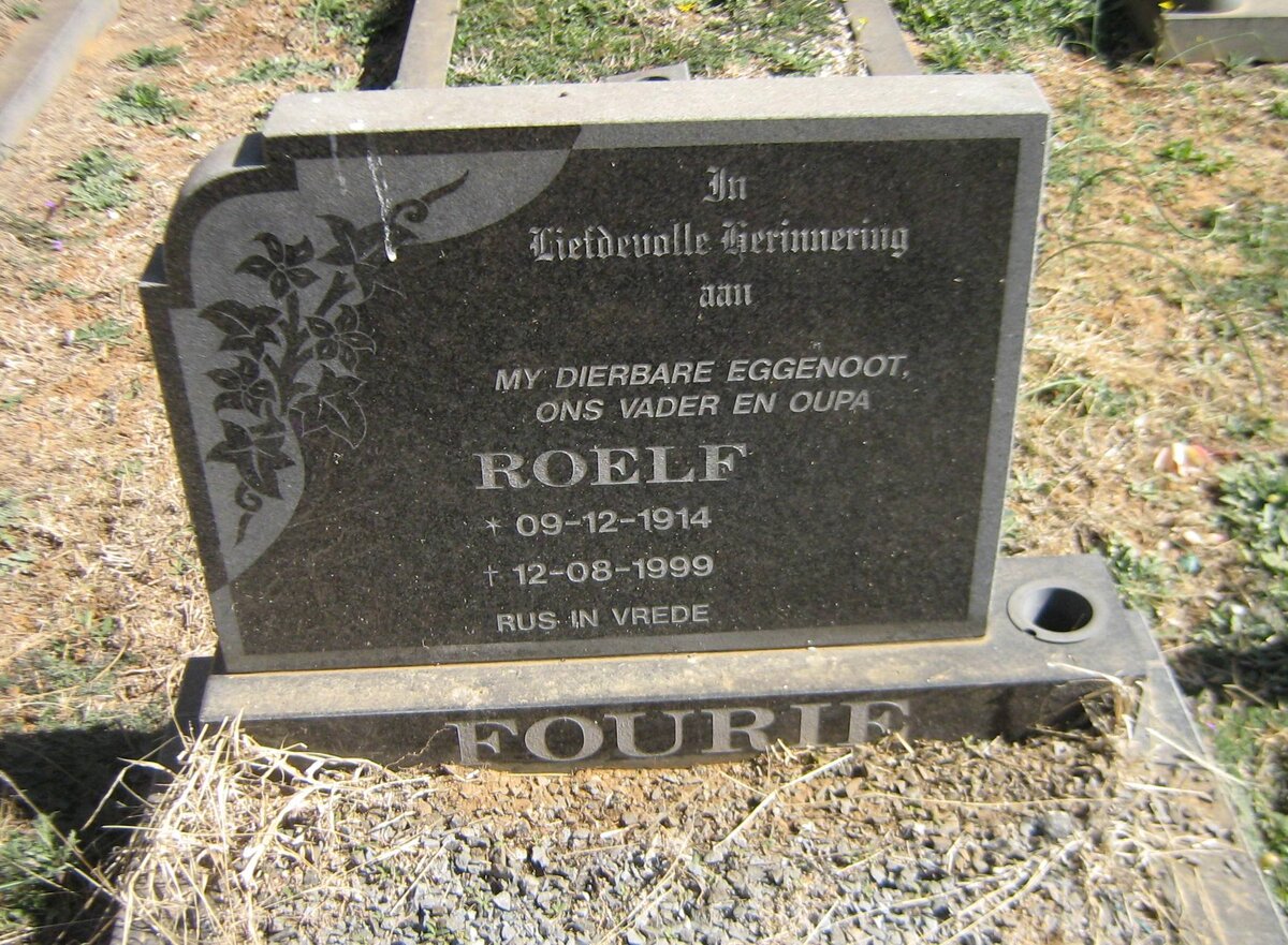 FOURIE Roelf 1914-1999