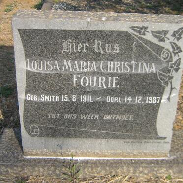 FOURIE Louisa Maria Christina 1911-1987