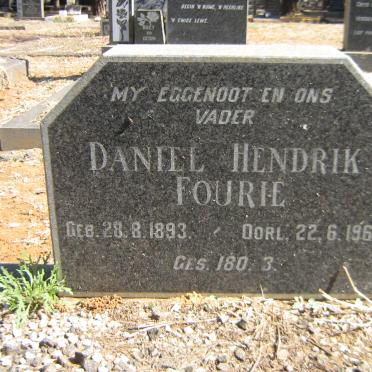 FOURIE Daniel Hendrik 1893-1967