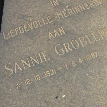 GROBLER Sannie 1931-1987