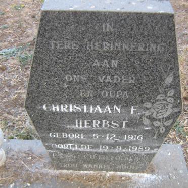 HERBST Christiaan F. 1916-1989