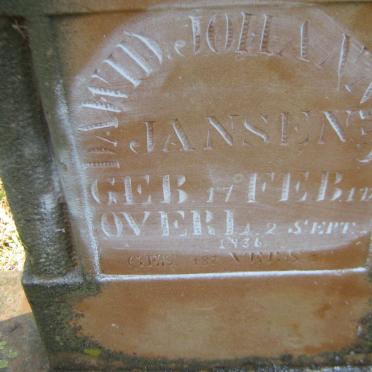 JANSEN Dawid Johannes 1925-1936