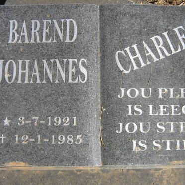 JOUBERT Barend Johannes Charles 1921-1985
