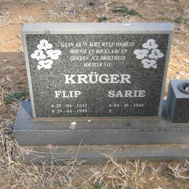 KRUGER Flip 1942-1999 &amp; Sarie 1944-