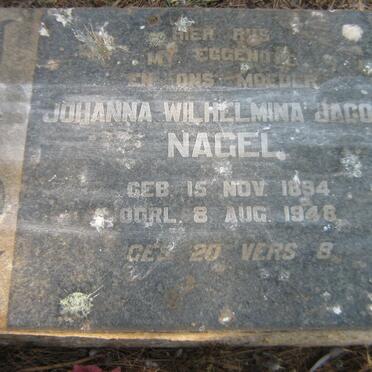 NAGEL Johanna Wilhelmina Jacoba 1894-1948