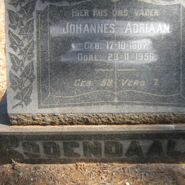 ODENDAAL Johannes Adriaan 1887-1956