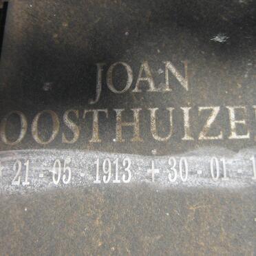 OOSTHUIZEN Joan 1913-1999