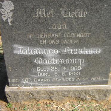 OOSTENDURP Johannes Nicolaas 1909-1959