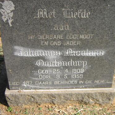 OOSTENDURP Johannes Nicolaas 1909-1959