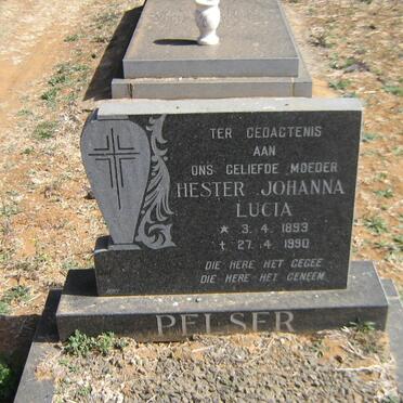 PELSER Hester Johanna Lucia 1893-1990