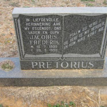 PRETORIUS Jacobus Frederik 1935-1990