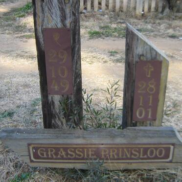 PRINSLOO Grassie 1949-2001
