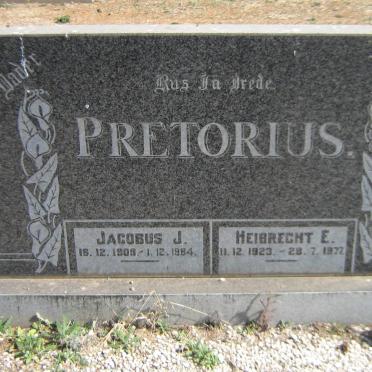 PRETORIUS Jacobus J. 1909-1984 &amp; Heibrecht E. 1923-1977