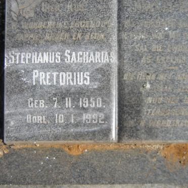 PRETORIUS Stephanus Sagarias 1950-1992