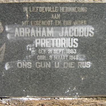 PRETORIUS Abraham Jacobus 1883-1946