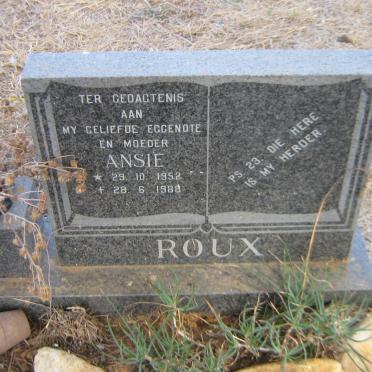 ROUX Ansie 1952-1988
