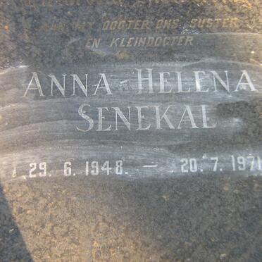 SENEKAL Anna-Helena 1948-1971