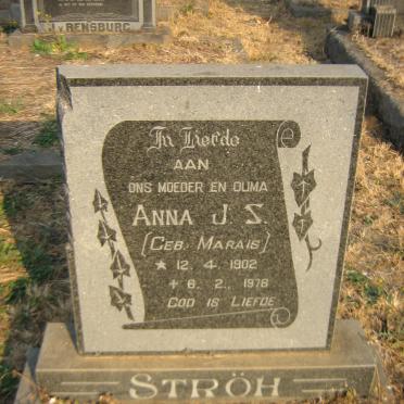 STROH Anna J.S. nee MARAIS 1902-1978