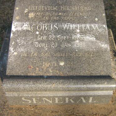 SENEKAL Jacobus William 1925-1968