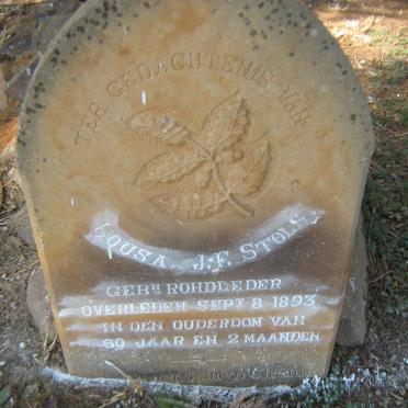 STOLS Lousa J.E. nee ROHDLEDER -1893