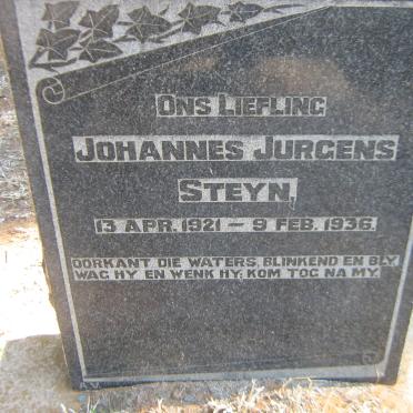 STEYN Johannes Jurgens 1921-1936
