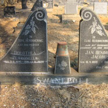SWANEPOEL Jan Hendrik Jacobus 1889-1963 &amp; Dorothea Petronella 1890-1979