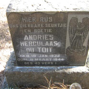 TOIT Andries Herculaas, du 1932-1944