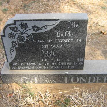 TONDER G.J., van 1919-1995