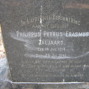 TALJAARD Philippus Petrus Erasmus 1914-1945