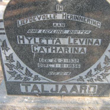 TALJAARD Hyletta Levina Catharina 1932-1956