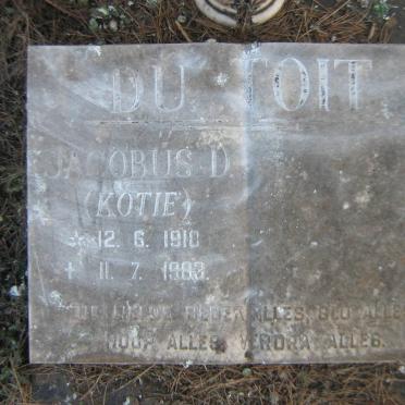 TOIT Jacobus D., du 1918-1983