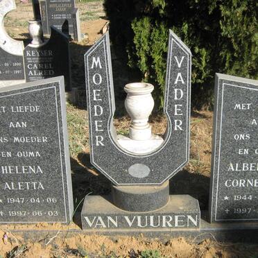 VUUREN Albertus Cornelius, van 1944-1997 &amp; Helena Aletta 1947-1997
