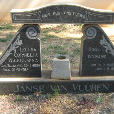 VUUREN Dirk Wynand, Janse van 1886-1957 &amp; Louisa Cornelia Wilhelmina TALJAARD 1896-1964