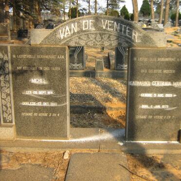 VENTER Michiel, van de 1891-1960 &amp; Catharina Gertruida Maria 1903-1973