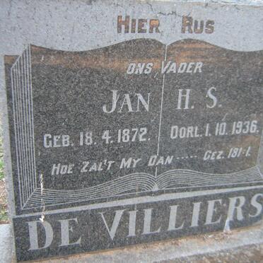 VILLIERS Jan H.S., de 1872-1936