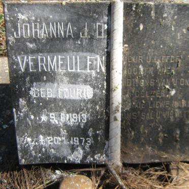 VERMEULEN Johanna J.D. nee FOURIE 1913-1973