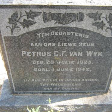 WYK Petrus C.F., van 1925-1942