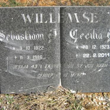 WILLEMSE Sebastiaan J. 1922-1986 &amp; Cecilia J. 1923-2011