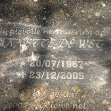 WET Annette, de 1967-2005