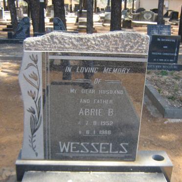 WESSELS Abrie B. 1952-1986
